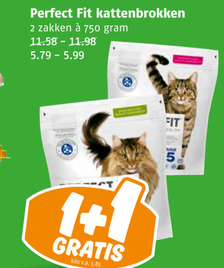 Perfect Fit   kattenvoer folder aanbieding bij  Poiesz - details