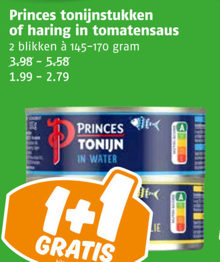 Princes   tonijn in blik folder aanbieding bij  Poiesz - details