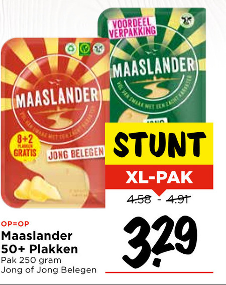 Maaslander   kaasplakken folder aanbieding bij  Vomar - details