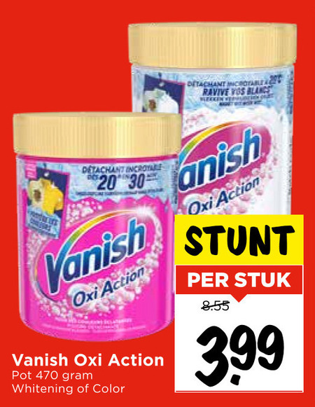 Vanish   vlekkenverwijderaar folder aanbieding bij  Vomar - details