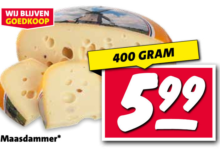 Maasdammer   kaas folder aanbieding bij  Nettorama - details