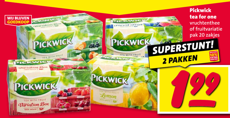 Pickwick   thee folder aanbieding bij  Nettorama - details