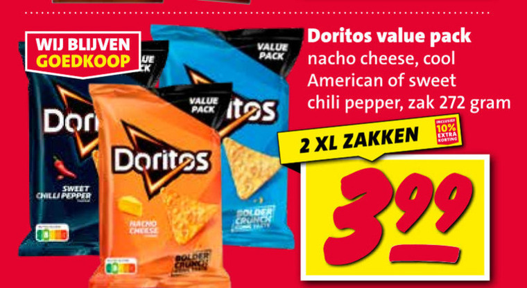 Doritos   chips folder aanbieding bij  Nettorama - details