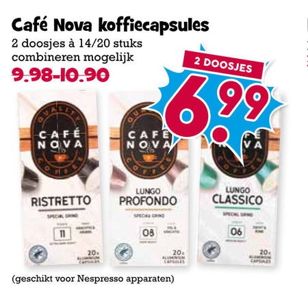 Cafe Nova   koffiecups folder aanbieding bij  Boons Markt - details