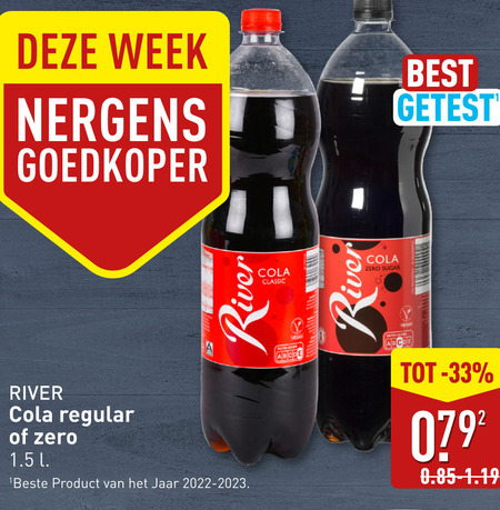 River   cola folder aanbieding bij  Aldi - details