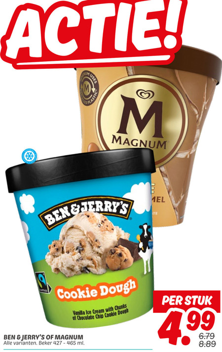 Magnum   ijsspecialiteit folder aanbieding bij  Dekamarkt - details