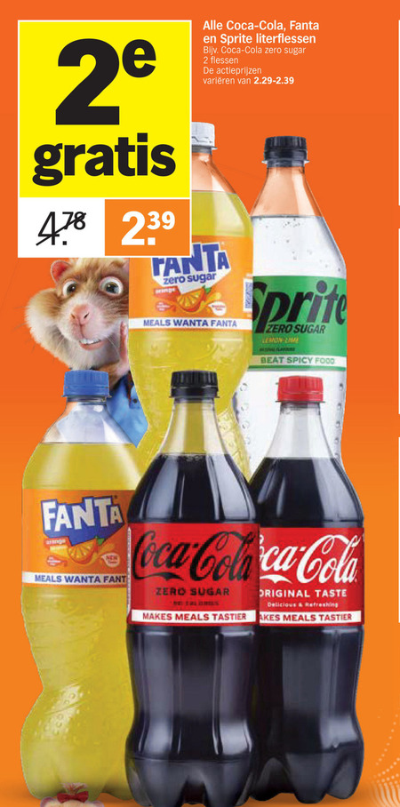 Coca-Cola   frisdrank, cola folder aanbieding bij  Albert Heijn - details