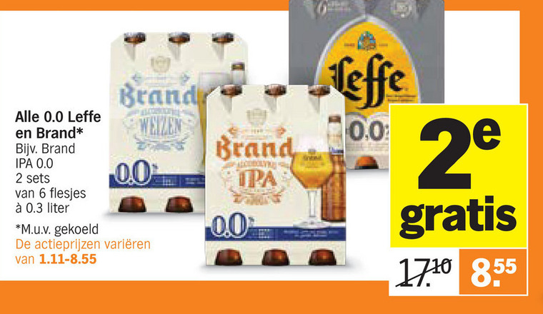 Brand   alcoholvrij bier folder aanbieding bij  Albert Heijn - details