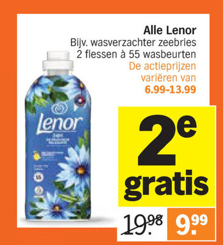 Lenor   wasverzachter folder aanbieding bij  Albert&nbsp;Heijn - details