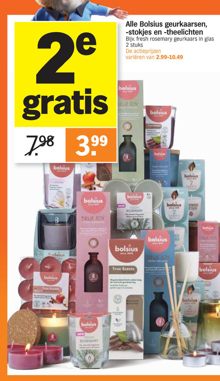 Bolsius   geurkaars folder aanbieding bij  Albert Heijn - details