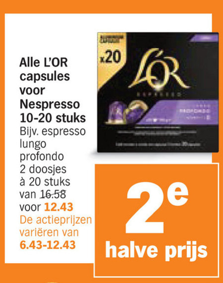Douwe Egberts L Or   koffiecups folder aanbieding bij  Albert&nbsp;Heijn - details