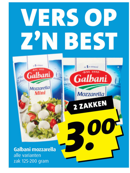 Galbani   mozzarella folder aanbieding bij  Boni - details