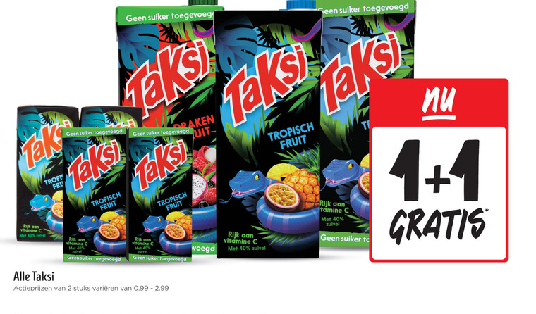 Taksi   fruitdrank folder aanbieding bij  Jumbo - details