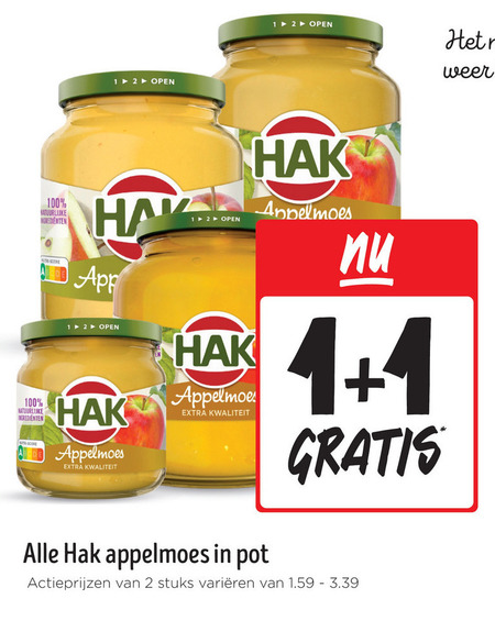 Hak   appelmoes folder aanbieding bij  Jumbo - details