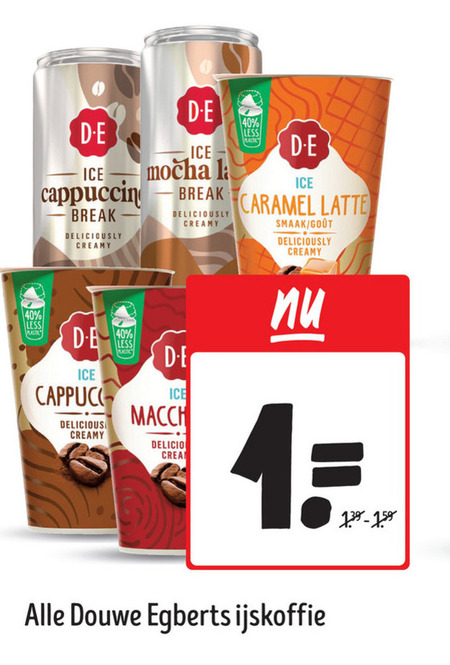 Douwe Egberts   ijskoffie folder aanbieding bij  Jumbo - details