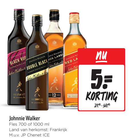 Johnnie Walker   whisky folder aanbieding bij  Jumbo - details