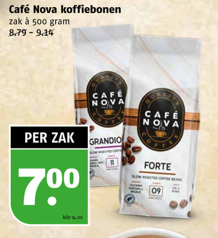 Cafe Nova   koffiebonen folder aanbieding bij  Poiesz - details