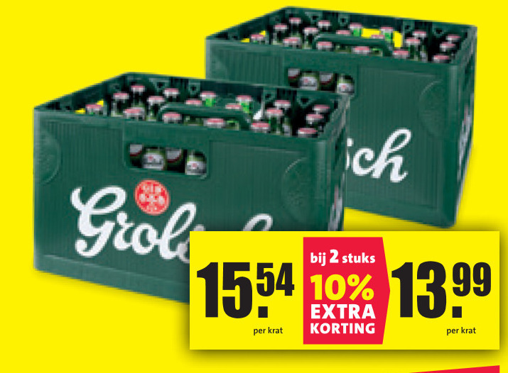 Grolsch   krat bier folder aanbieding bij  Nettorama - details