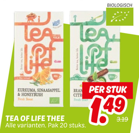 tea of life   thee folder aanbieding bij  Dekamarkt - details