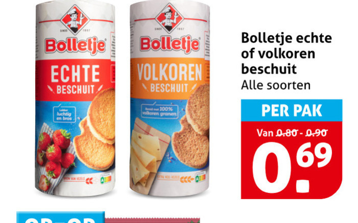 Bolletje   beschuit folder aanbieding bij  Hoogvliet - details