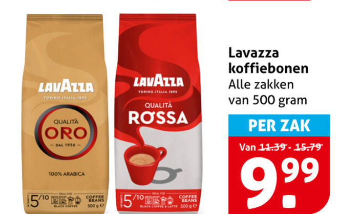 Lavazza   koffiebonen folder aanbieding bij  Hoogvliet - details