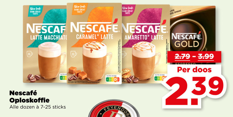 Nescafe   oploskoffie folder aanbieding bij  Plus - details