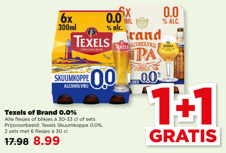 Texels   alcoholvrij bier folder aanbieding bij  Plus - details