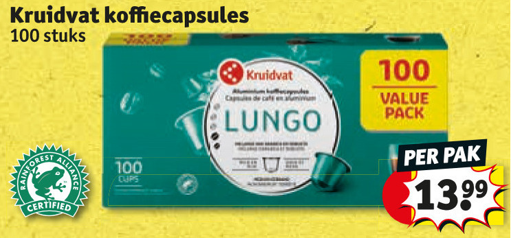 Kruidvat Huismerk   koffiecups folder aanbieding bij  Kruidvat - details