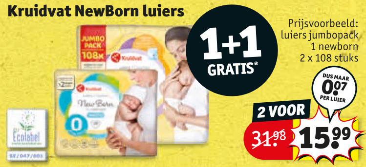 Kruidvat Huismerk   luiers folder aanbieding bij  Kruidvat - details
