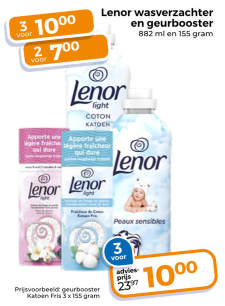 Lenor   wasverzachter folder aanbieding bij  Trekpleister - details