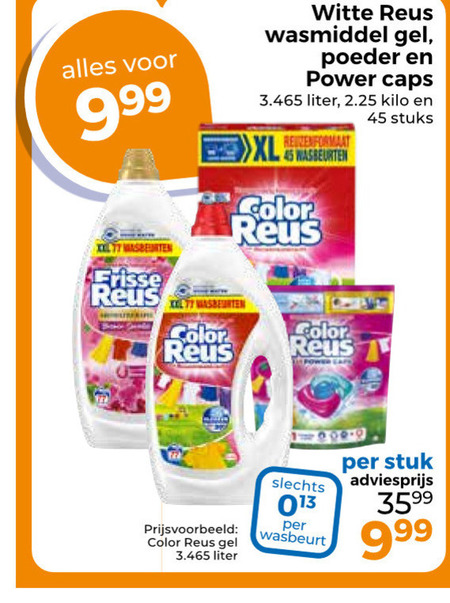 Witte Reus   wasmiddel folder aanbieding bij  Trekpleister - details