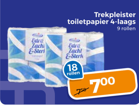 Trekpleister Huismerk   toiletpapier folder aanbieding bij  Trekpleister - details