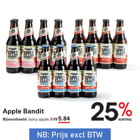 Apple bandit   appelcider folder aanbieding bij  Sligro - details