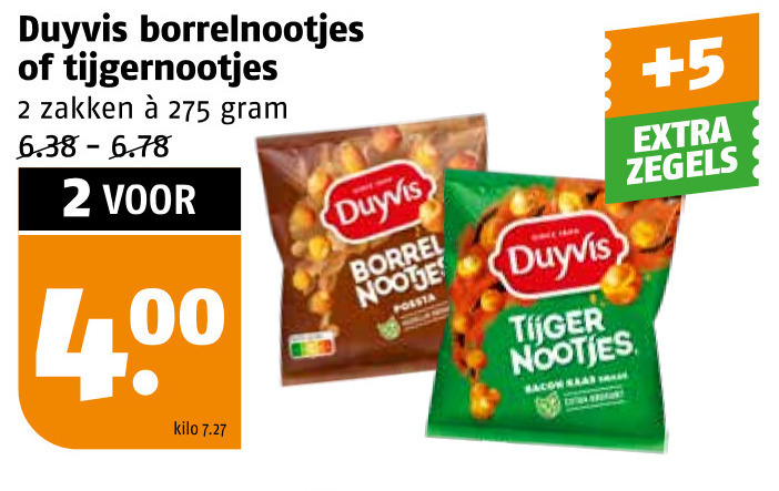 Duyvis   borrelnootjes folder aanbieding bij  Poiesz - details