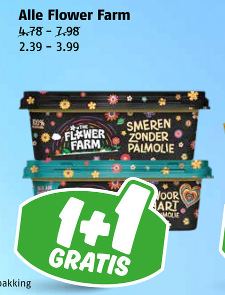 Flower Farm   margarine folder aanbieding bij  Poiesz - details