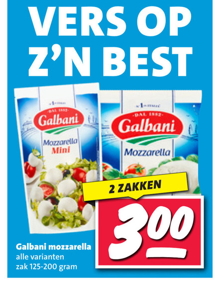 Galbani   mozzarella folder aanbieding bij  Nettorama - details