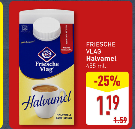 Friesche Vlag   koffiemelk folder aanbieding bij  Aldi - details