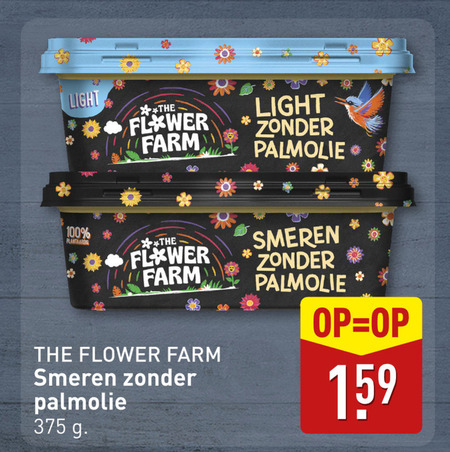Flower Farm   olie en vetten folder aanbieding bij  Aldi - details
