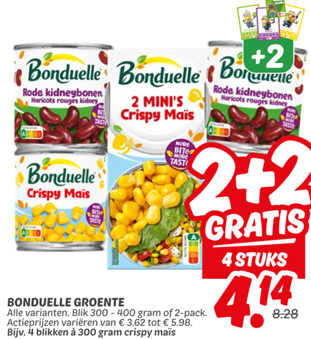 Bonduelle   groenteconserven folder aanbieding bij  Dekamarkt - details