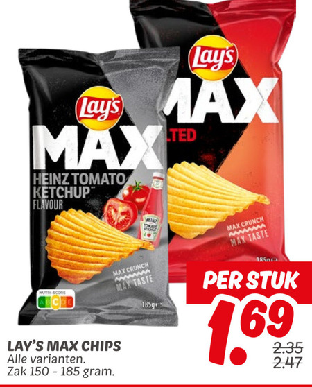 Lays   chips folder aanbieding bij  Dekamarkt - details