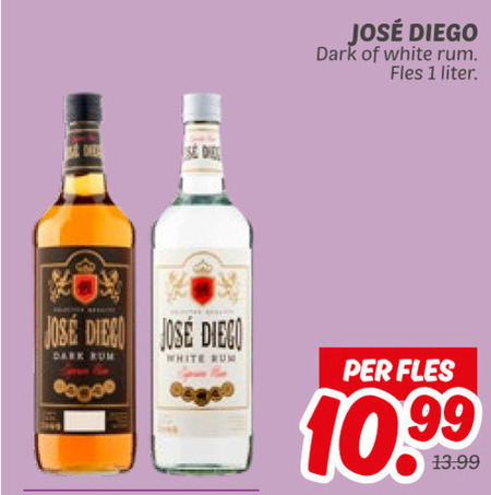 Jose Diego   rum folder aanbieding bij  Dekamarkt - details