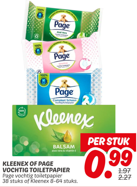 Page   tissue, vochtig toiletpapier folder aanbieding bij  Dekamarkt - details