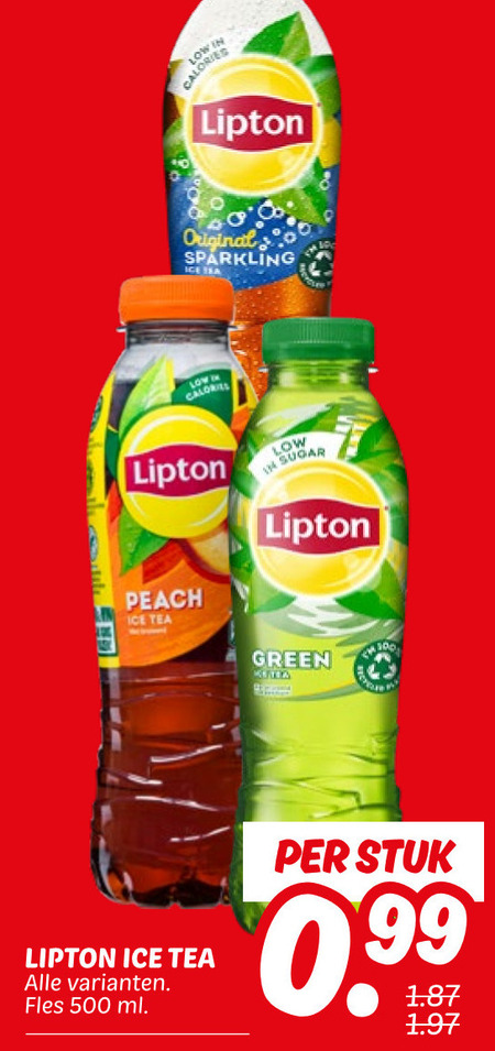 Lipton   ice tea folder aanbieding bij  Dekamarkt - details