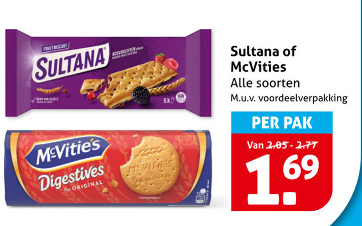 McVities   biscuits folder aanbieding bij  Hoogvliet - details