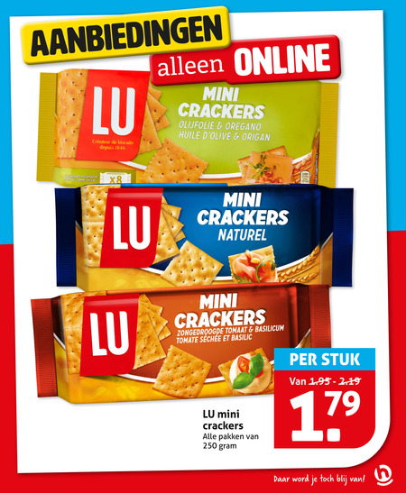 Lu   crackers folder aanbieding bij  Hoogvliet - details