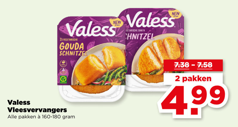 Valess   vegetarisch folder aanbieding bij  Plus - details