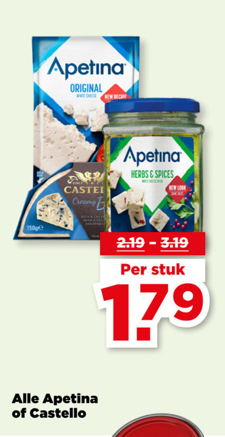 Castello   feta, blauwe kaas folder aanbieding bij  Plus - details