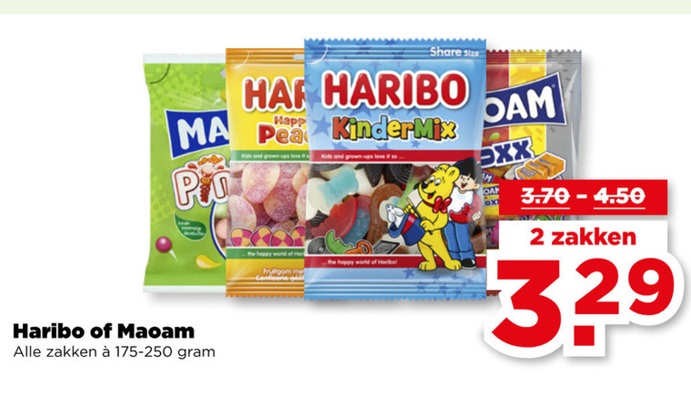 Haribo   snoep folder aanbieding bij  Plus - details