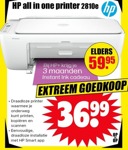 HP   all-in-one printer folder aanbieding bij  Dirk - details