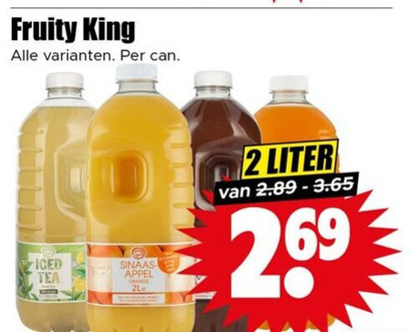 Fruity King   fruitdrank folder aanbieding bij  Dirk - details